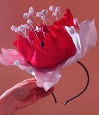 Patriotic Foam Flower Headband 12 inch Handmade