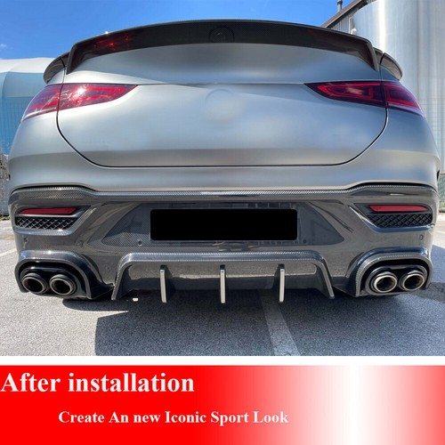 REAL CARBON Rear Trunk Spoiler Wing For Benz W167 GLE450 GLE63 GLE53 Coupe - Picture 6 of 15