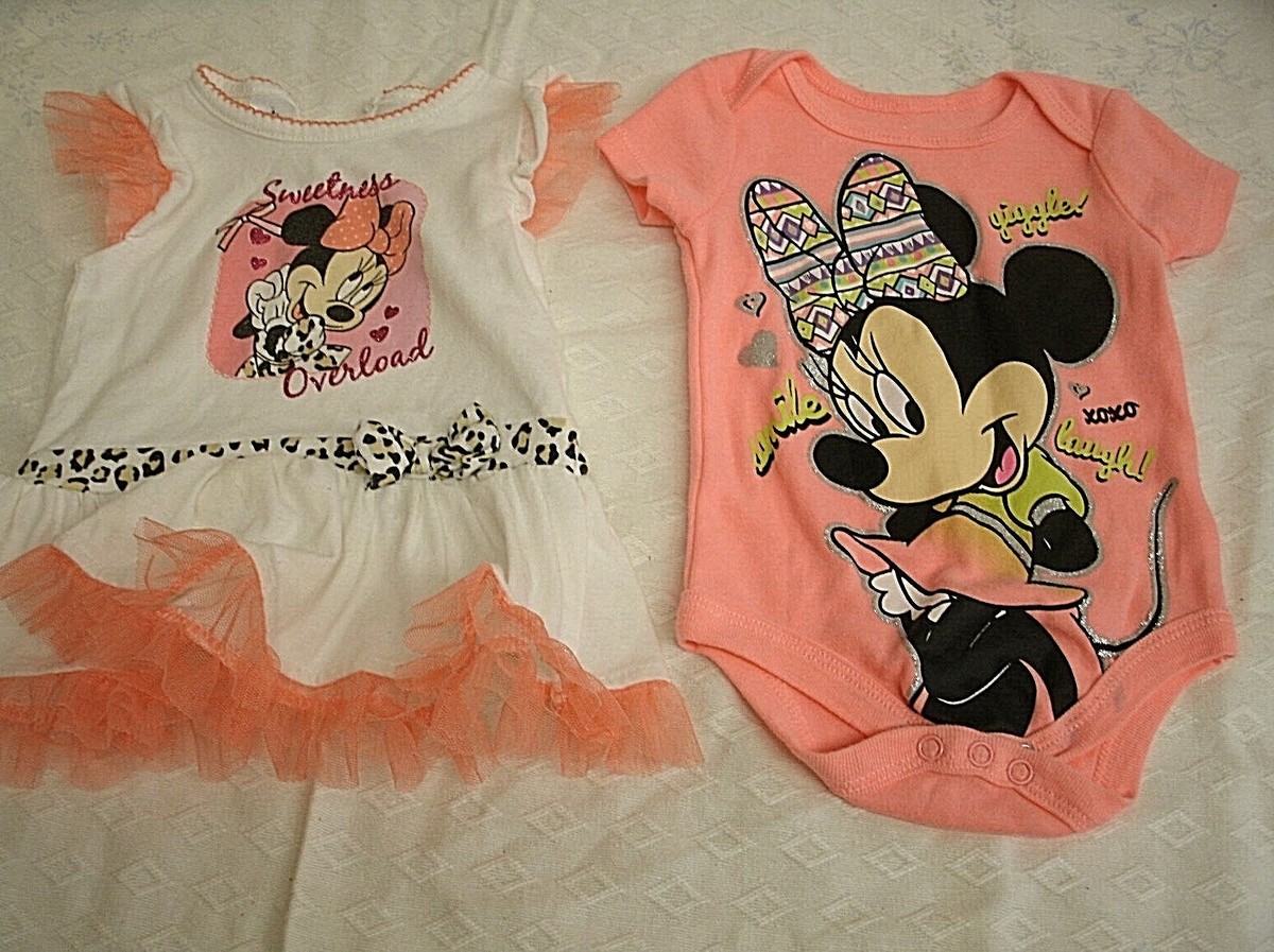 Baby Girl clothes Disney Minnie Mouse 0/3 6-9 mo