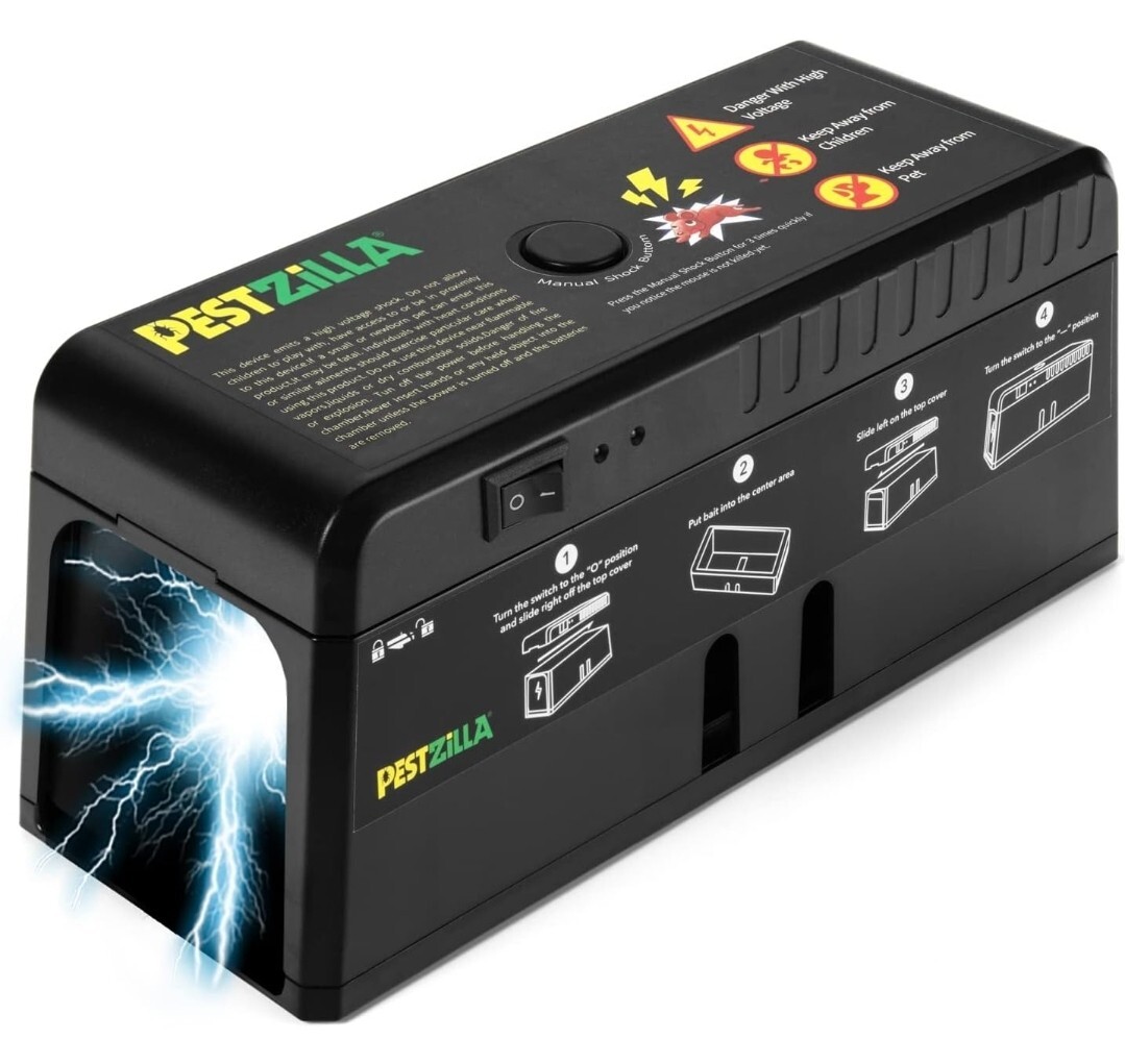 Pestzilla Rat Zapper - Rechargeable Electric Mouse Trap