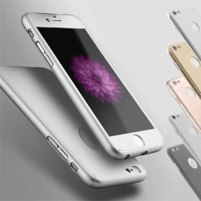 Rundum 360° Full Cover 3D Schutz Hülle Schutzglas für Apple iPhone 5 6s 7 Plus X