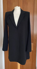 ZARA Black Lapel Collar  flowing short Dress BNWT SIZE M