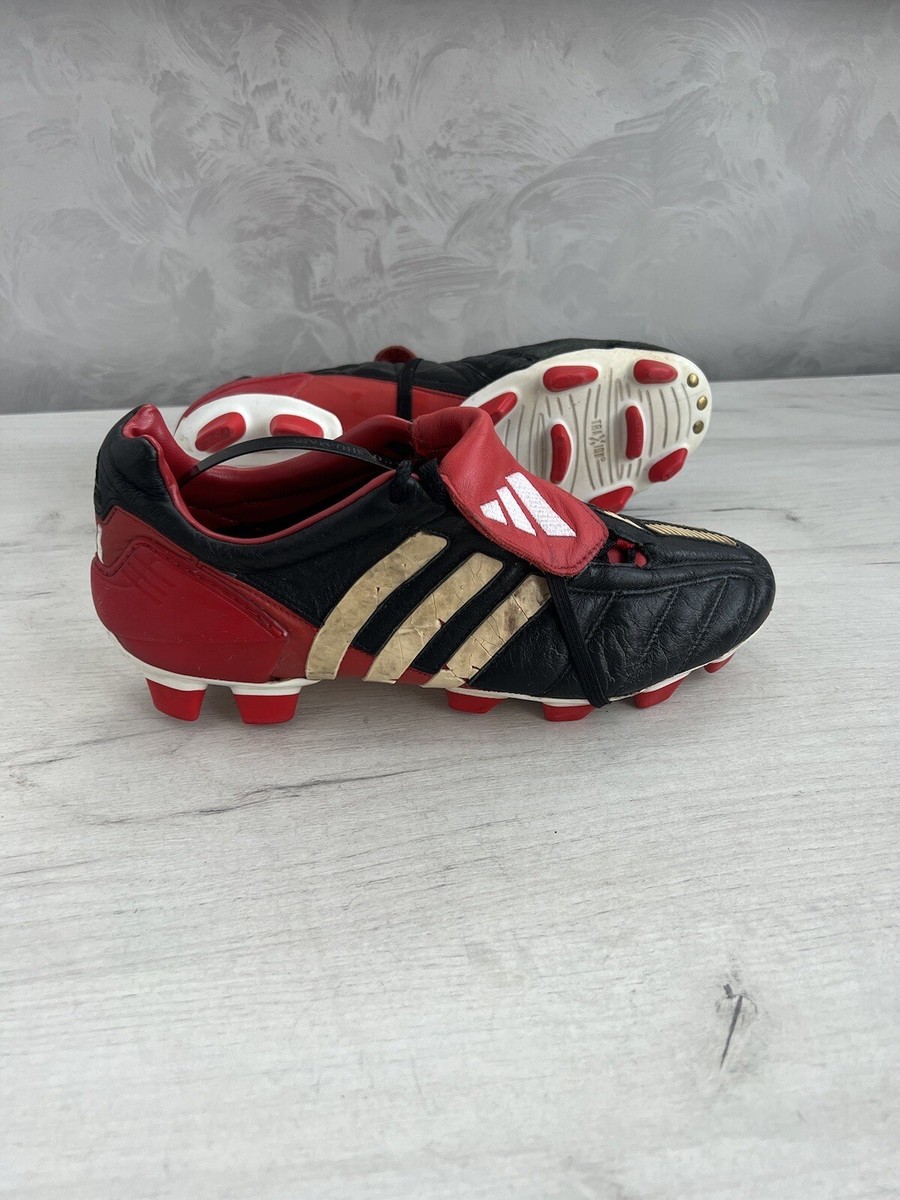 Adidas Predator Mania FG Red Black Zidane Football Cleats Soccer