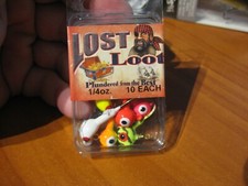 10 Assorted 1/4 Oz Lost Loot Fishing Jig Heads & Hooks / Fresh Water Assortment