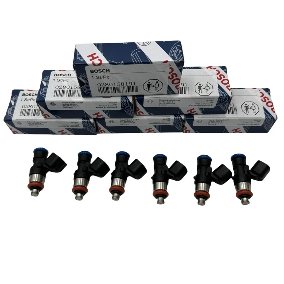 Inyectores de combustible Bosch 0280158191 6 piezas para Bosch Explorer 3,5 L V6 2011-2017 Foto 4 de 4