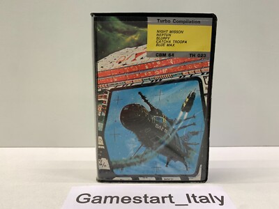 SUPER COMPILATION TURBO GAMES COMMODORE 64 C64 BLUE MAX NEPTUN SLURPY