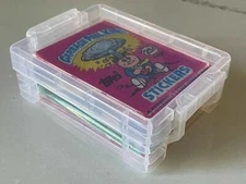 NEW Trading Card WAX PACK Storage Box HARD CASE Cello Sports 80s Baseball GPK