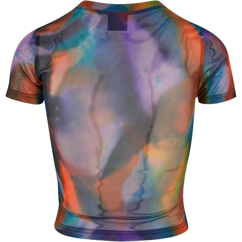Urban Classics Femmes AOP Mesh Tee T-Shirt Mesh Bunt Stretch Skinny - Photo 2/4