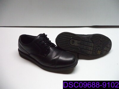 Size 10 Men Shoes Nunn Bush Melvin St Cap Toe Derby Shoe Black, 84716