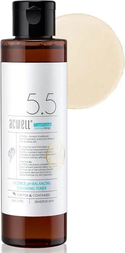 Acwell 5.5 Licorice pH Balancing Cleansing Toner 150ml Hydrates and Brightens