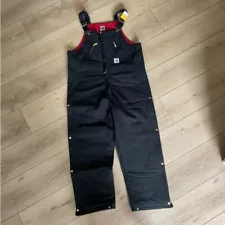 Carhartt Men's Quilt Lined Zip To Waist Biberalls Size 40”x30” NWT