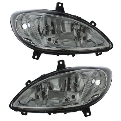 Headlights Mercedes Vito W639 Van 2003-2011 With Fog Lamp Headlamps Left & Right