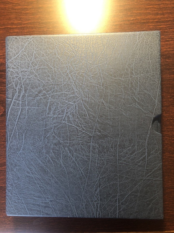 LIGHTHOUSE OPTIMA 4 RINGS BINDER & SLIPCASE. GOOD FOR BANKNOTES FDC