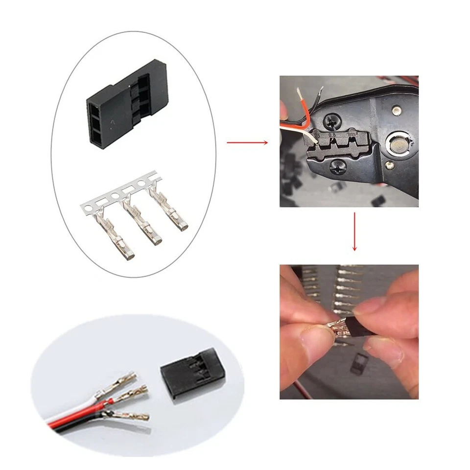 50PCS DIY 3Pin Servo Extension Cable JR Connector Male Plug for RC Servo ESC - Image 4 of 4