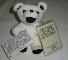 Grateful Dead Bean Bear Casey Jones Plush 7" Stuffed Animal 1998 Liquid Blue