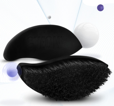 Gyeon Q2M Reifenbürste, chemikalienbeständige steife Haare Reifenbürste für Gummi 2er Pack