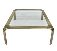 John Widdicomb for Mastercraft Hollywood Regency Brass  Cocktail Coffee Table