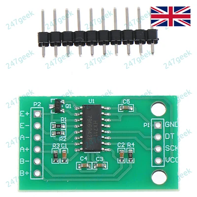 🇬🇧 HX711 Dual 24 bit ADC Serial Weighing Module Arduino PIC Raspberry Pi - UK