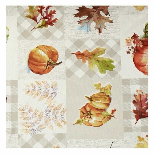 Tovaglia in vinile PEVA Way To Celebrate Harvest Botanico patchwork Ringraziamento - Foto 8 di 9