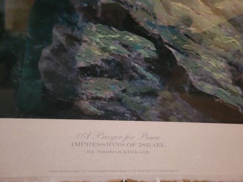Thomas Kinkade A Prayer for Peace Impressions of Israel GP #/1035 Unframed 20x16 - Picture 3 of 12