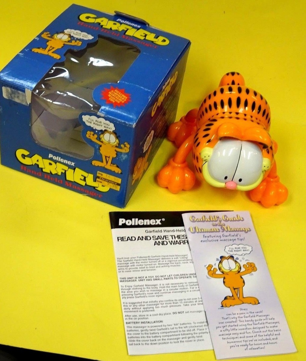 ガーフィールド MASSAGER Vintage 1990s Pollenex Garfield the Cat Handheld Massager w