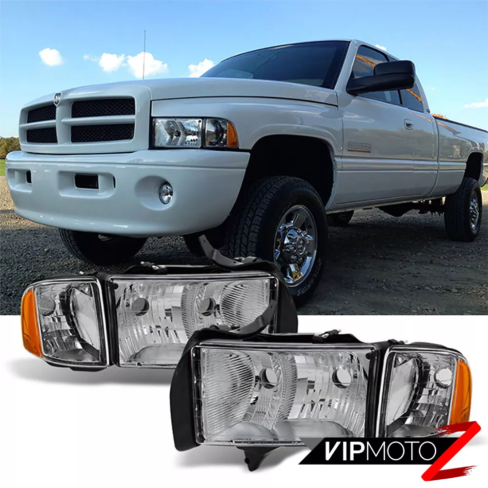 FACTORY SPORT STYLE 1994 1995 1996 1997 1998 1999 2000 2001 Dodge Ram  Headlights