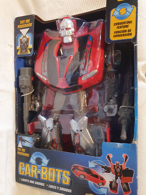 Car-Bots Transformer Chevrolet/Robot Actionfigur Licht+Sound Neu/Versiegelt