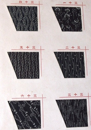 JAPANESE KIMONO FABRIC SAMPLE BOOK 84 SAMPLES " HANAWA " 花輪 by YAMAMOTO-YA 山本屋 - Picture 8 of 24