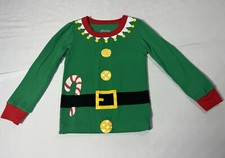 Christmas Santa Elf Top Pajamas Long Sleeve Shirt Sleepwear Toddler Sz 2