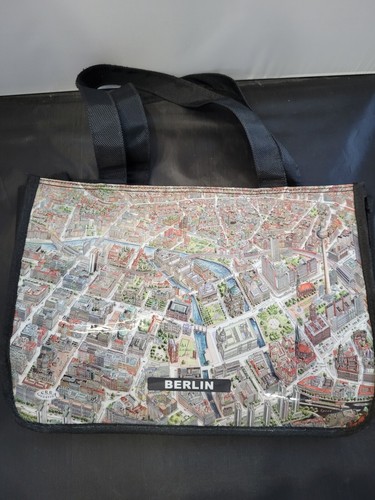 Map Bag Berlin Germany Nylon Handbag City Terra Nostra