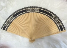 Christian Dior DIORIVIERA Folding Fan Black Novelty Brand New Sealed Dior GWP