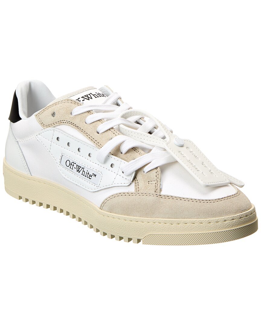 Мужские кроссовки из парусины и замши Off-White 50 белые 39 66090₽