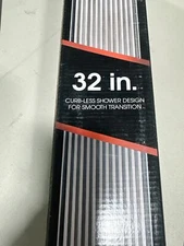 Reln 32-in Stainless Steel Shower Drain with Square Grate