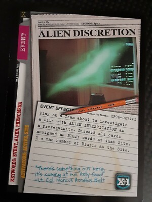 USPC The X-Files CCG - Premiere - RARE Event Card #271 - ALIEN DISCRETION