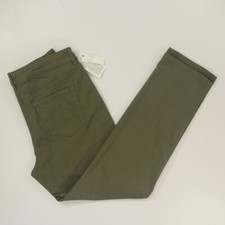 Gloria Vanderbilt Women's Amanda 2.0 Slim Leg Pants Size 10S Short Olive NWT