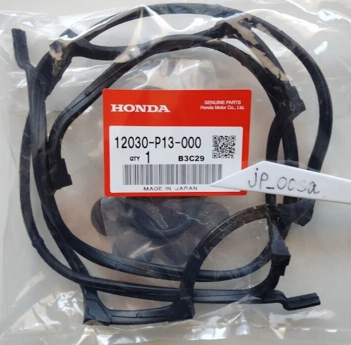 Honda Genuine OEM 12030-P13-000 Valve Cover Gasket Kit Prelude H22A DOHC 93-01 - Imagem 2 de 4