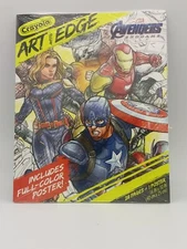 Crayola Art With Edge Avengers Thanos  Endgame Coloring Book  Poster Marvel