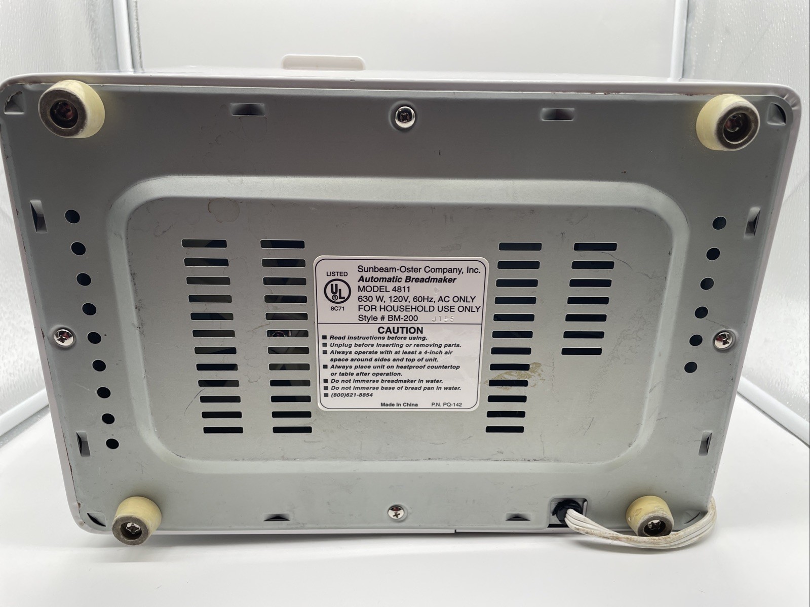 Oster Deluxe Bread And Dough Maker Model 4811 Counter Top  Bread Maker Machine 