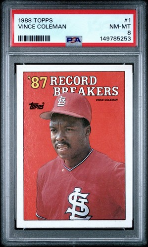 1988 Topps Vince Coleman #1 card