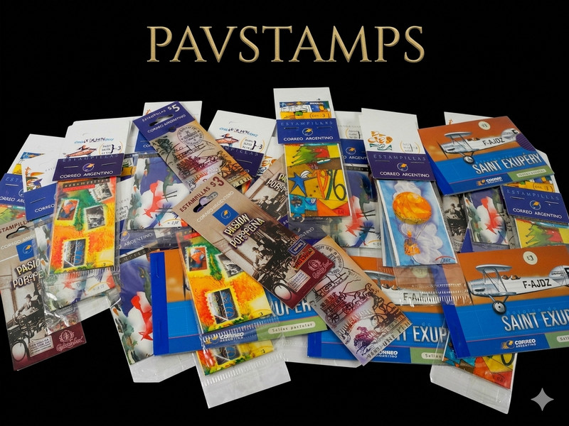 ARGENTINA, Excellent assortment of Modern Booklets of Stamps, duplication