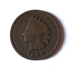 Antique 1888 USA Indian Head Cent Penny, Small Letters