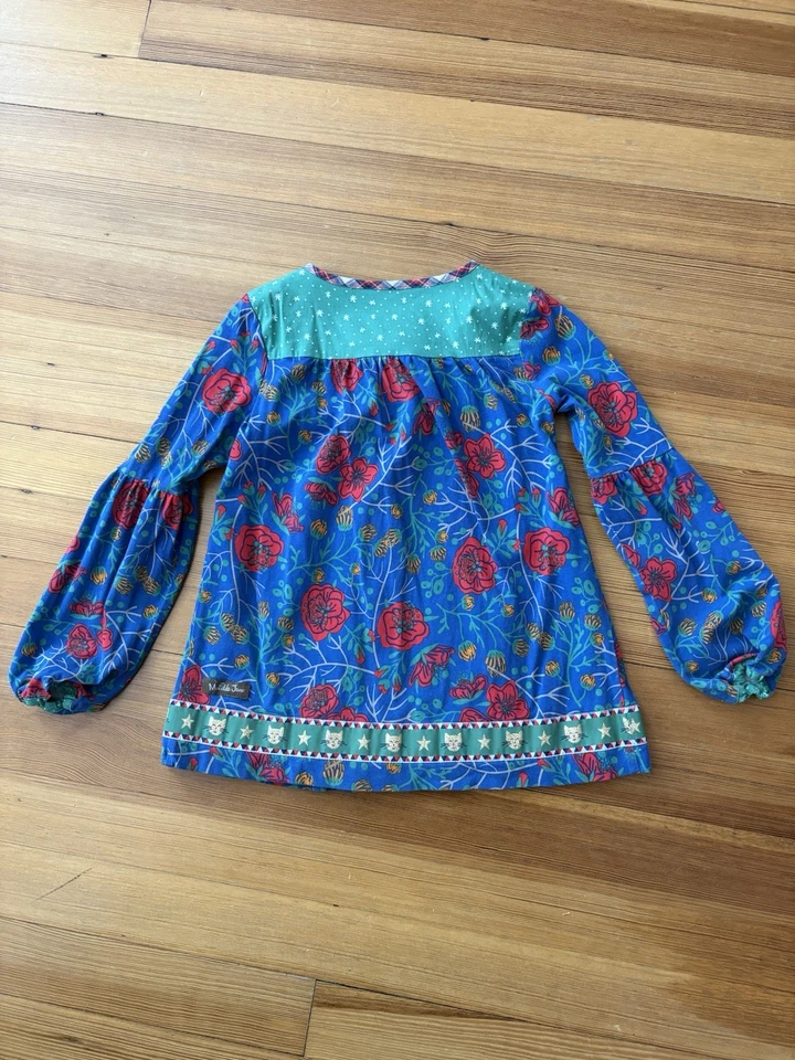 Top túnica Matilda Jane I Believe invierno gato talla 6 gatos flores floral manga larga Foto 2 de 4