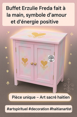 buffet erzulie freda/oratoire,symbole d'amour ,de chance,l'argent,la beaute.