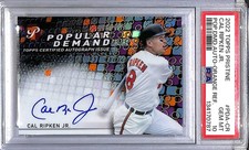 2022 Topps Pristine Popular Demand Orange #PDA-CR Cal Ripken Jr. PSA 10 GEM MINT