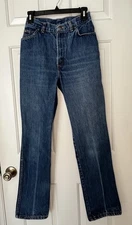 Vintage Chic Jeans by H.I.S. Womens Size 10/12 High Rise Straight Flawed 70s