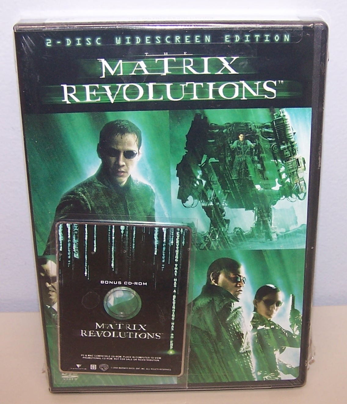 The Matrix Revolutions (DVD, 2004, 2-Disc Set Widescreen) (w/ Bonus CD-ROM) New
