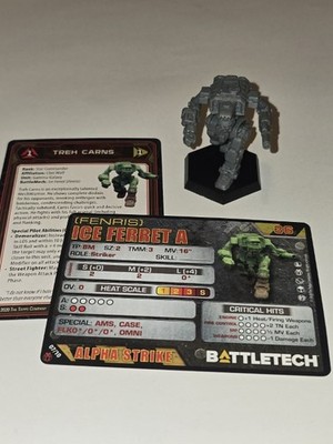 BattleTech Ice Ferret A Fenris Mech mit Karte   schneller Clan-Mech #7