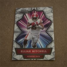 Wild Card 2021 Alumination Elijah Mitchell Football Base Set Card ABC-53