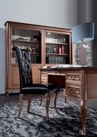 Klassischer Schreibtisch Mit Sessel Luxus BüRo Einrichtung Holz MöBel