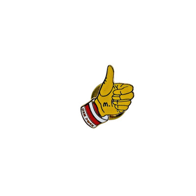 McDonald's 1 Year Service Employee Award Enamel Pin Ronald Thumbs Up